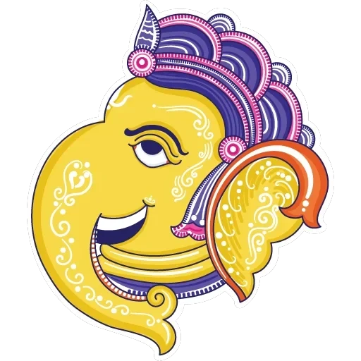 Funky Pattachitra Ganesha — 11