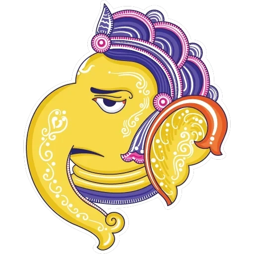 Funky Pattachitra Ganesha — 12