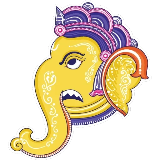 Funky Pattachitra Ganesha — 3