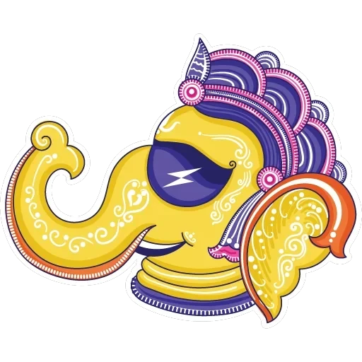 Funky Pattachitra Ganesha — 8