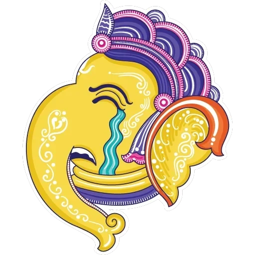 Funky Pattachitra Ganesha — 9