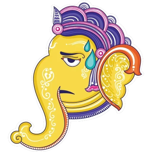 Funky Pattachitra Ganesha — 10