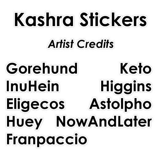 Kashra Stickers — 39