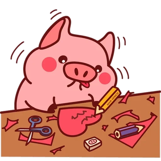 Все стикеры в "Pig Valera" — 27