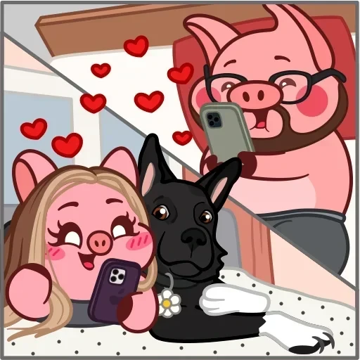 Все стикеры в "Pig Valera" — 33