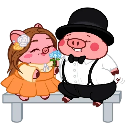 Все стикеры в "Pig Valera" — 35