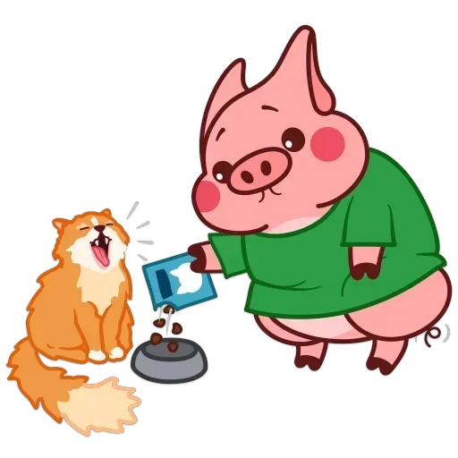 Все стикеры в "Pig Valera" — 46