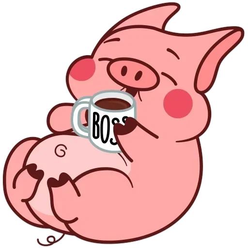 Все стикеры в "Pig Valera" — 51