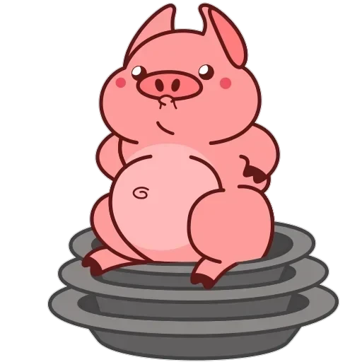 Все стикеры в "Pig Valera" — 53