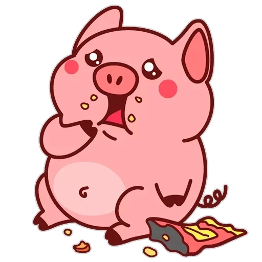 Все стикеры в "Pig Valera" — 54