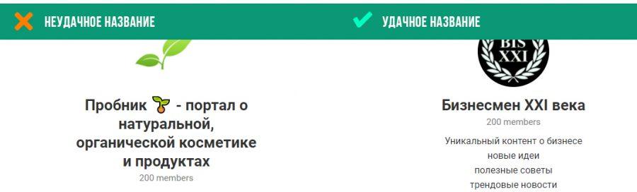 название канала