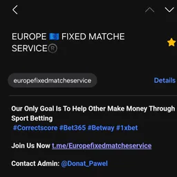EUROPE 🇪🇺 FIXED MATCHE SERVICE®️